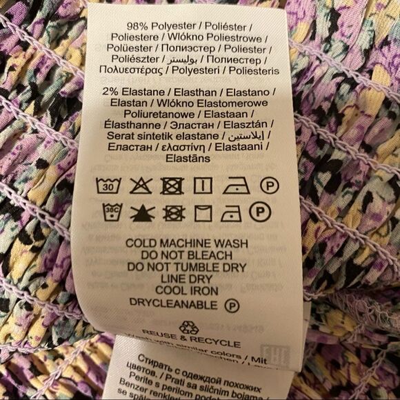 Floral Soffy Peplum Blouse Vero Moda  Sz M  NWT - Picture 10 of 11